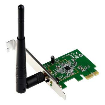   ASUS PCE-N10 WiFi Adapter PCI-E (PCI-Ex1, WLAN 150Mbps, 802.11bgn) 1x ext Antenna  