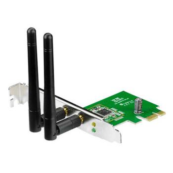   ASUS PCE-N15 WiFi Adapter PCI-E (PCI-Ex1, WLAN 300Mbps, 802.11bgn) 2x ext Antenna  