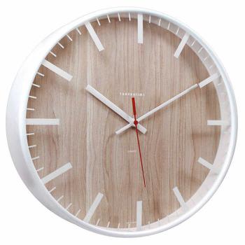 Купить Часы настенные ТРОЙКА (Циферблат бежевый, обод белый) 77771746 в Москве