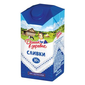 Купить Сливки Домик в деревне 10% 480 гр/слим/12 в Москве