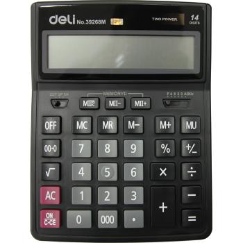 Купить Калькулятор настольный, 12 разрядов Deli 39268M в Москве