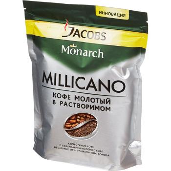 Купить Кофе растворимый Jacobs Monarch MILICANO, 120гр, пакет/9 в Москве