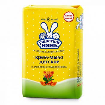 Купить Мыло-крем детское "Ушастый нянь" алоэ вера подорожник 90гр. (72 шт/кор) в Москве