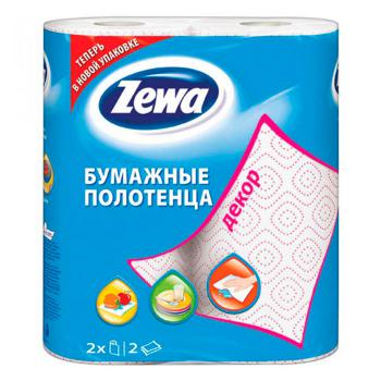 Купить Полотенца кухонные Zewa Decor 2-х сл. 2рул/уп (12уп/кор) в Москве