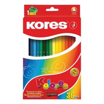 Купить Набор карандашей цветных, 36 цветов шестигранные с точилкой Kores 96336.01 в Москве