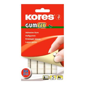 Купить Клейкие квадраты двусторонние монтажные Kores Gum Fix полимерная смесь 9 х 11 х 3.2 мм (84 штуки в у в Москве
