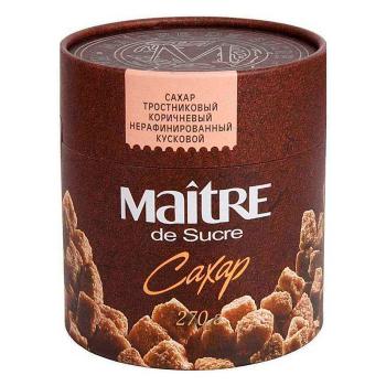 Купить Сахар тростниковый коричневый "MAITRE" 270 гр/6 в Москве