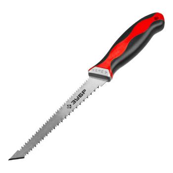 Купить Ножовка ЗУБР "МАСТЕР" по гипсокартону, двустороннее полотно, 2-комп ручка, 7TPI, 150мм в Москве