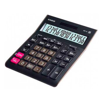 Купить Калькулятор настольный, 16 разрядов, CASIO бухгалтерский, GR-16 , черный. в Москве