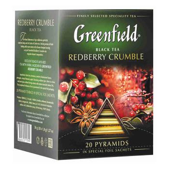 Купить Чай Greenfield черный (Redberry Crumble) пирамидка 20х2гр./8 в Москве