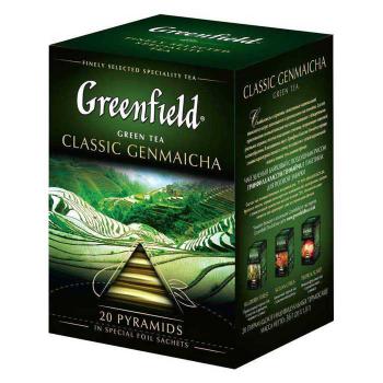 Купить Чай Greenfield зеленый (Classic Genmaicha) пирамидка 20х2гр./8 в Москве