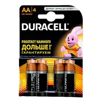 Купить Батарейка Duracell LR6 AA BL4 (80шт/кор) в Москве