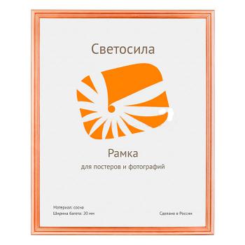 Купить Рамка для постера 50х70 дерево/св.-коричневый/со стеклом, Светосила с20 в Москве