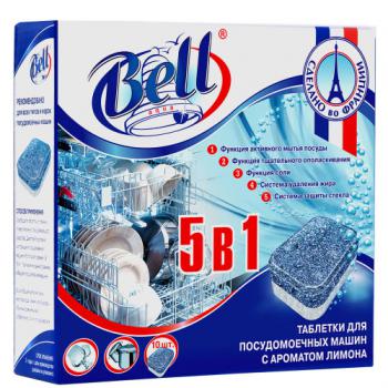 Купить Таблетки д/посудомоечных машин AquaBELL 5 в 1, 10 шт/уп (16 уп/кор) в Москве