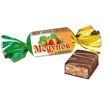 Купить Конфеты Медунок с орехом /Славянка/ 1 кг.(6 кг в кор) в Москве