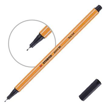 Купить Ручка капиллярная STABILO point 88 0,4 мм /черная/, 10 шт/уп. в Москве