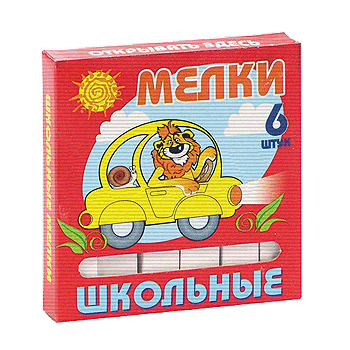 Купить Мелки школьные,  1 School Шустрики 9 цв картон. в Москве