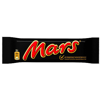 Купить Шоколадный батончик Марс 50 гр/36 (отпускается блоком) в Москве
