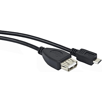 Купить Кабель USB 2.0 OTG Gembird/Cablexpert A-OTG-AFBM-001 AF/MicroBM, 0.15м, пакет в Москве