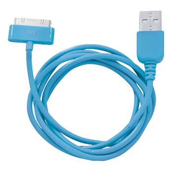 Купить Кабель 30-pin to USB Human Friends Super Link Rainbow C Blue, 1 м., для iphone 3G\3Gs\4, iPad 1\2\3 в Москве