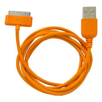 Купить Кабель 30-pin to USB Human Friends Super Link Rainbow C Orange, 1м., для iphone 3G\3Gs\4, iPad 1\2\3 в Москве