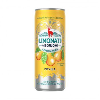 Купить Лимонад Limonati by Borjomi Груша с соком и минеральной водой 330 мл в Москве