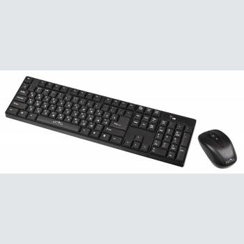 Купить Клавиатура + мышь Oklick 210M клав:черный мышь:черный USB беспроводная в Москве