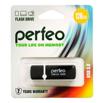 Купить Флеш драйв 128GB Perfeo,  С08, USB 3.0, черная, PF-C08B128 в Москве