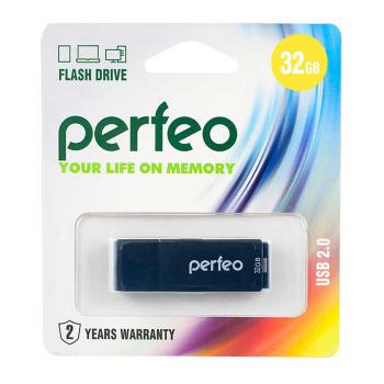 Купить Флеш драйв 32GB Perfeo,  С04, USB 2.0, черная, PF-C04B032 в Москве