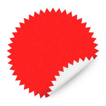 Купить Лейбл для печати красные (100шт/упак) для рельефной печати, диаметр 50 мм в Москве