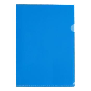 Купить Папка-уголок, А4, 150мкм /прозрачная синяя/ под тиснение/, 20шт/уп., Office Space в Москве