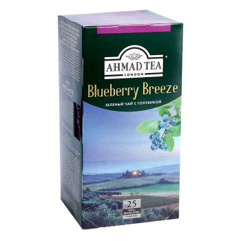 Купить Чай Ahmad Tea Blueberry Breeze зеленый с голубикой  25 *1,8гр /12 в Москве
