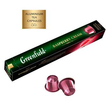 Купить Чай Greenfield  Raspberry Cream с ароматом малины и ванили алюмин. капсула 10 шт по 2,5 г в Москве