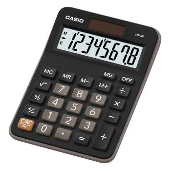 Купить Калькулятор настольный,  8 разрядов, CASIO MX-8B-BK черный. в Москве