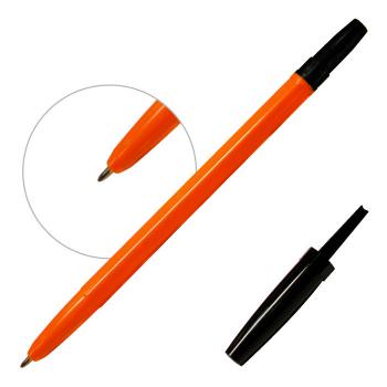 Купить Ручка шариковая "BRIV-Orange"" 0,7 мм., /черная/, оранжевый корпус, 50шт/уп. в Москве
