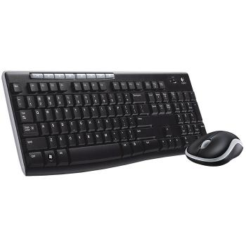 Купить Клавиатура + мышь Logitech MK270 клав:черный мышь:черный USB беспроводная Multimedia в Москве