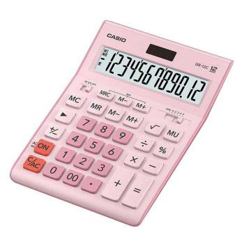 Купить Калькулятор настольный, 12 разрядов, CASIO бухгалтерский, GR-12C-PK , розовый. в Москве