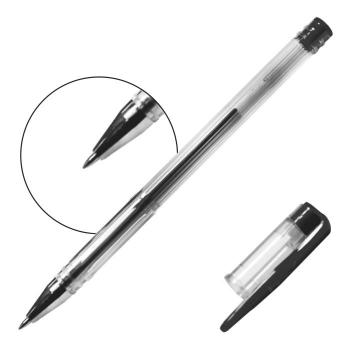 Купить Ручка гелевая "BRIV", 0,5 мм., черная, с мет наконеч., "Classic", 12 шт/уп в Москве
