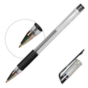 Купить Ручка гелевая "BRIV", 0,5 мм., черная, с мет наконеч., резиновая манжетка, "Classic", 12 шт/уп в Москве