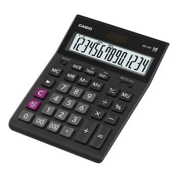 Купить Калькулятор настольный, 14 разрядов, CASIO бухгалтерский, с функцией расчета налогов, черный. в Москве