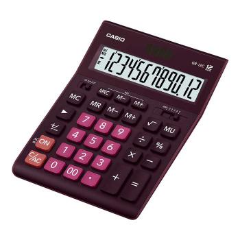 Купить Калькулятор настольный, 12 разрядов, CASIO бухгалтерский, GR-12C-WR , бордовый. в Москве