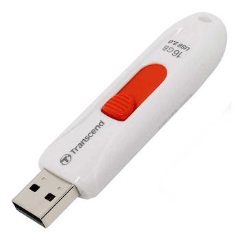 Купить Флеш драйв 16G Transcend USB 2.0 JetFlash 350 (TS16GJF350) Белый/красный в Москве