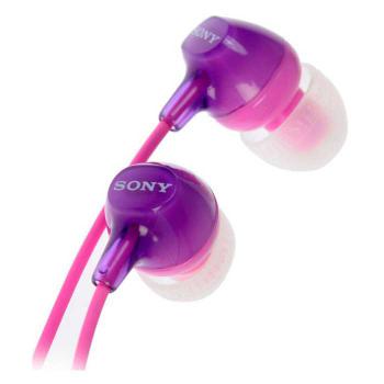 Купить Гарнитура проводная Sony MDR-EX15LPV, цвет фиолетовый в Москве