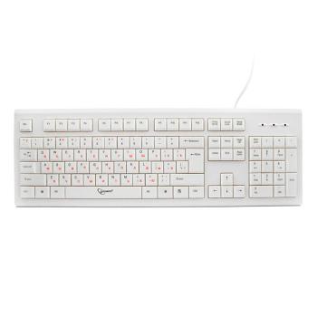 Купить Клавиатура проводная Gembird KB-8353U, цвет белый в Москве