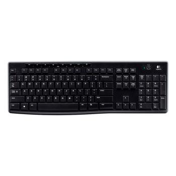 Купить Клавиатура беспроводная Logitech K270 черный/белый Multimedia в Москве