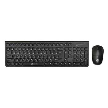 Купить Клавиатура + мышь Oklick 220M клав:черный мышь:черный USB беспроводная slim Multimedia в Москве