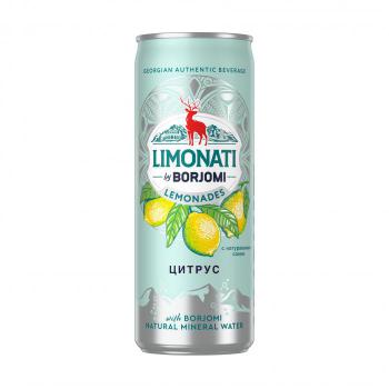Купить Лимонад Limonati by Borjomi Цитрус с соком и минеральной водой 330 мл в Москве