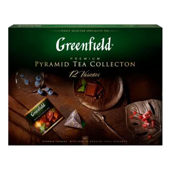 Купить Набор чая Greenfield в пирамидках 12 видов 110г в Москве