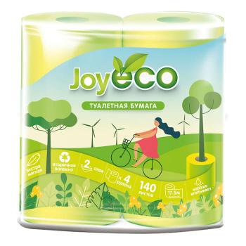 Купить Бумага туалетная Joy Eco 2-слойная белая (4 рулона в упаковке) в Москве