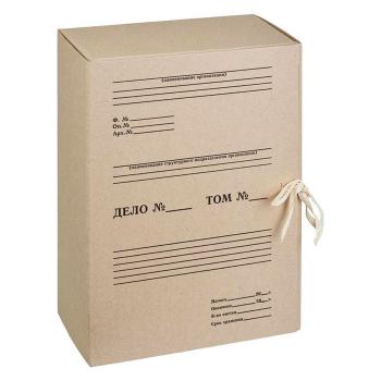 Купить Папка на завязках, "Дело", А4, 120мм, картон бурый, 330х120х240 мм в Москве